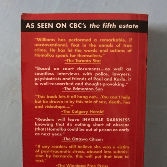 Bernardo and Homolka crime story book. $15 or bundle 3 items for $25 - Picture 3 of 4